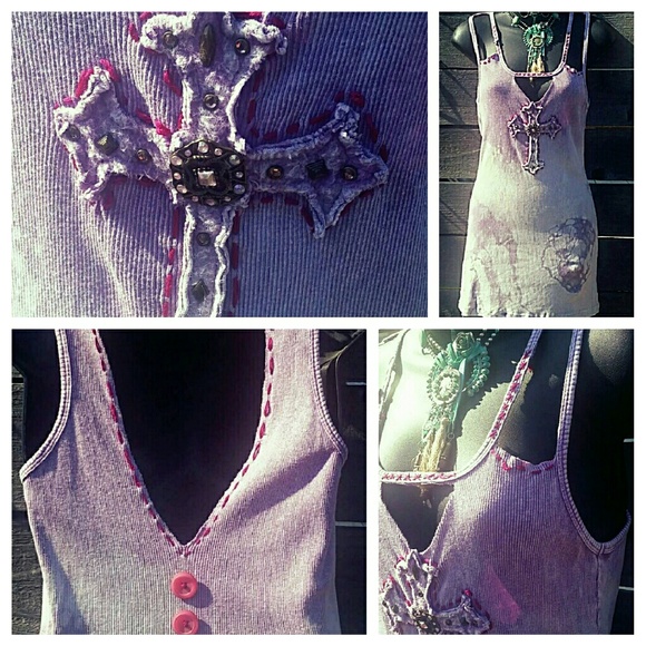 CROSS TIE DYE TANK - Picture 2 of 7